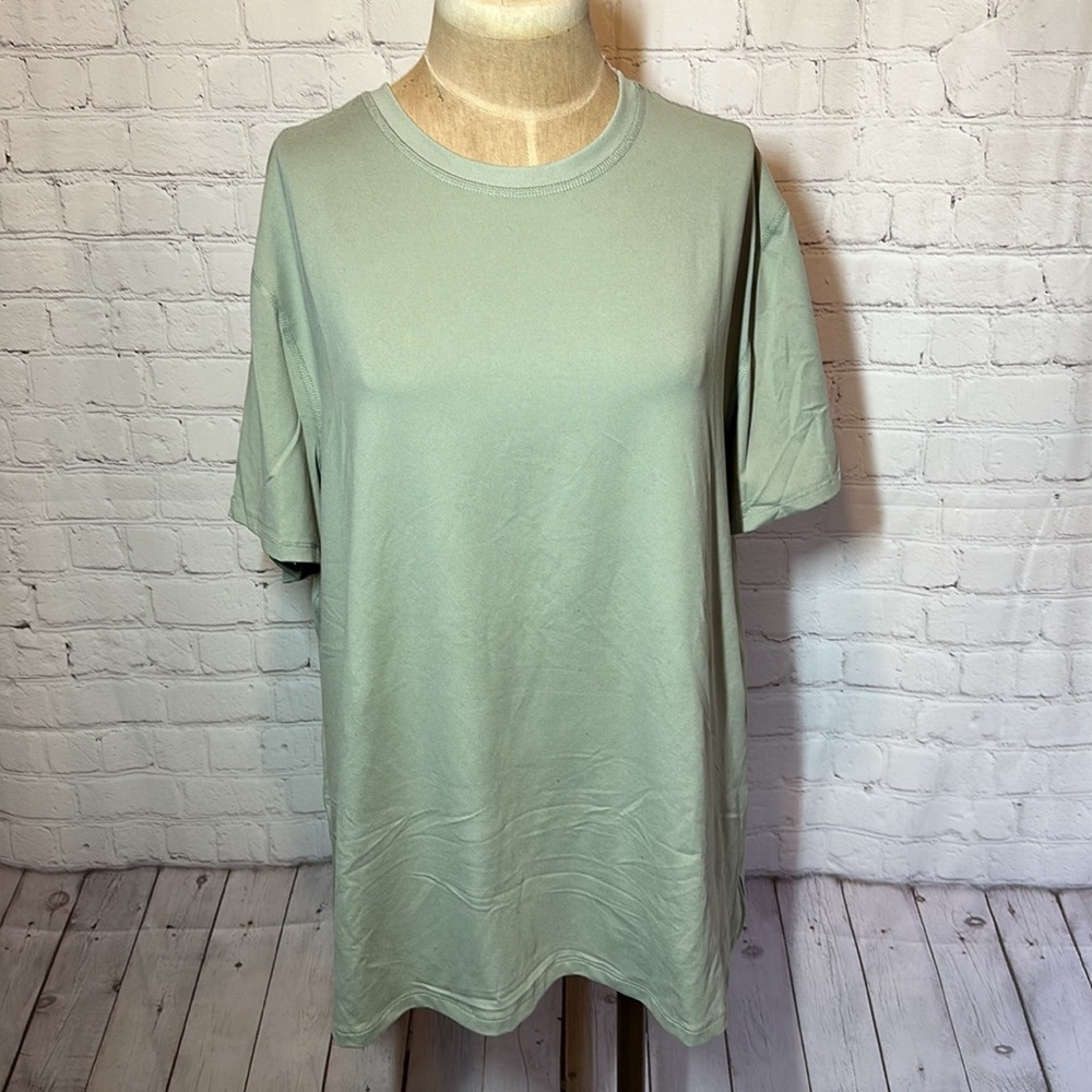 All in Motion Sage Green Running short sleeve shirt  XL